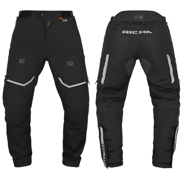 Richa Infinity 3 Pro Textile Trouser Black - FREE UK Shipping, FREE 365 Day Returns | Moto Central