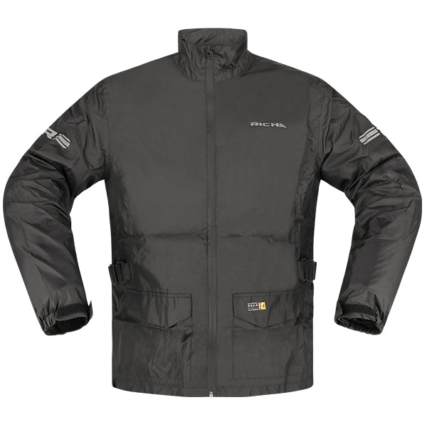 Richa Monsoon Rain Over Jacket Black  - FREE UK Shipping, FREE 365 Day Returns | Moto Central