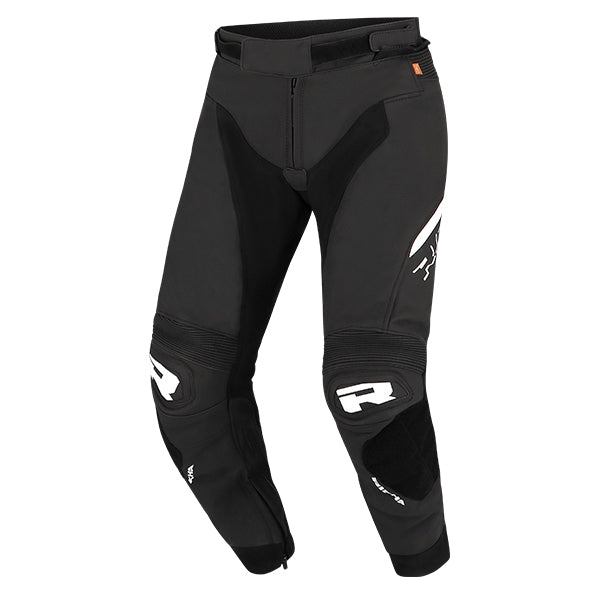 Richa Stradale Leather Trouser Black / White  - FREE UK Shipping, FREE 365 Day Returns | Moto Central