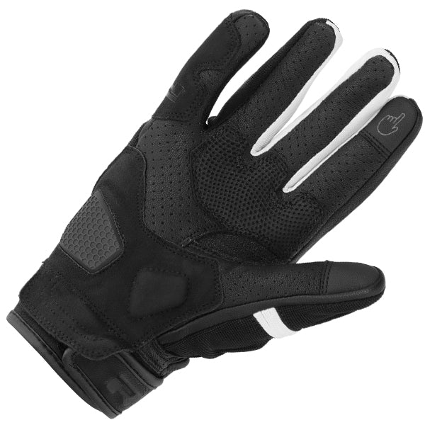 Richa Stradale Summer Mesh Gloves Black / White - FREE UK Shipping, FREE 365 Day Returns | Moto Central