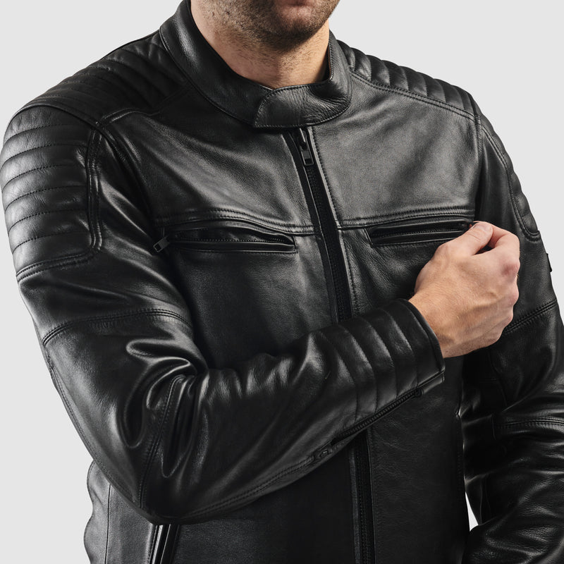 Rebelhorn Hunter 2 Leather Jacket Black FREE UK Delivery, FREE 365 Day Returns | Moto Central