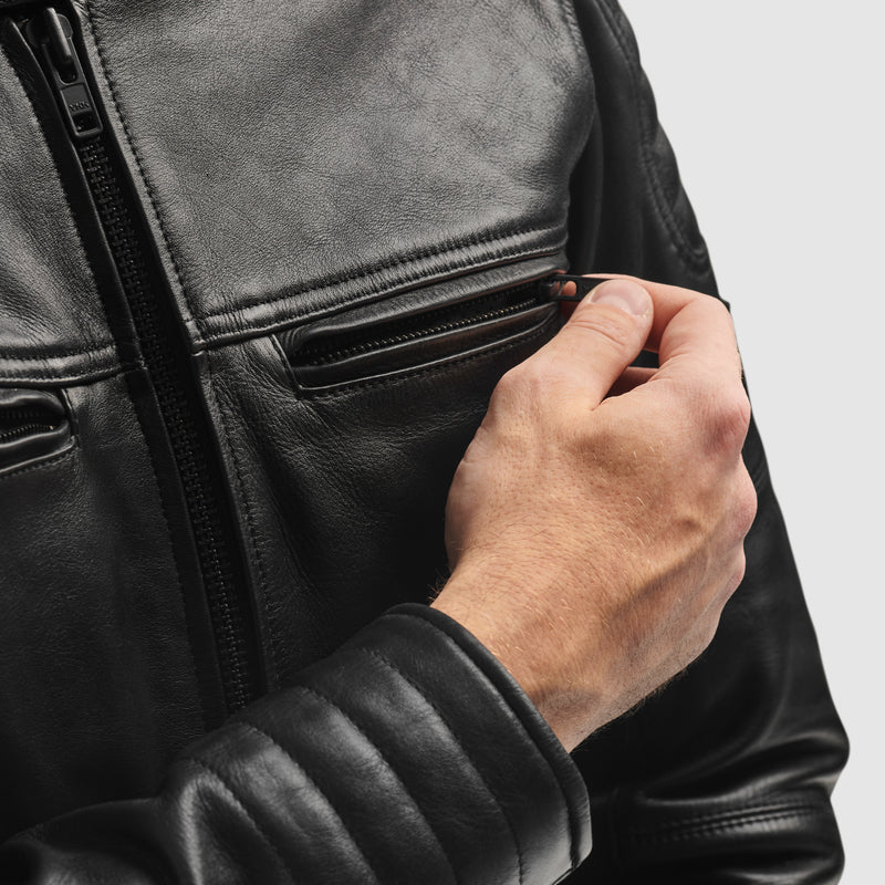 Rebelhorn Hunter 2 Leather Jacket Black FREE UK Delivery, FREE 365 Day Returns | Moto Central