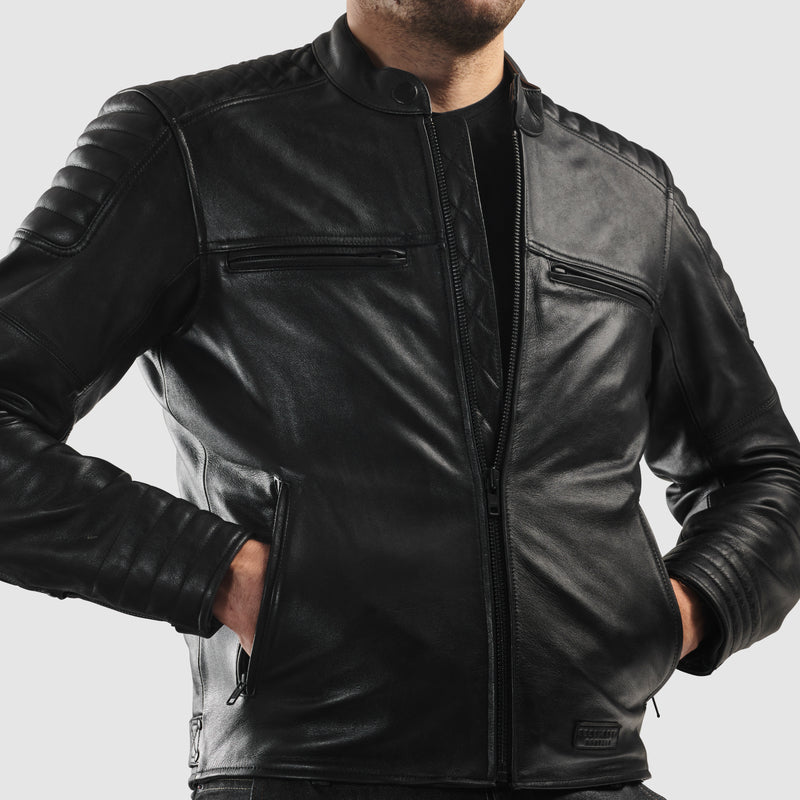 Rebelhorn Hunter 2 Leather Jacket Black FREE UK Delivery, FREE 365 Day Returns | Moto Central