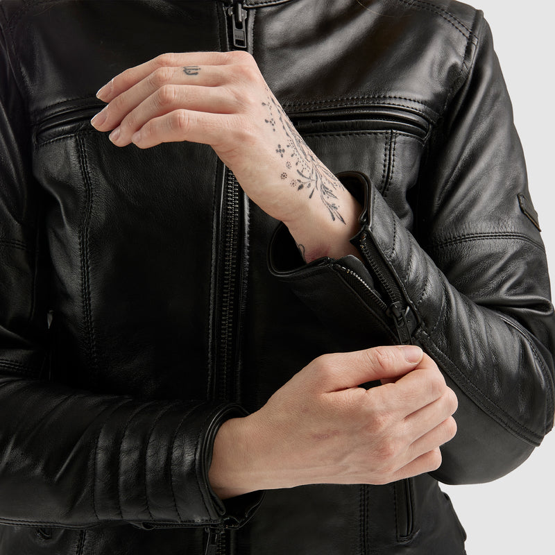 Rebelhorn Hunter 2 Ladies Leather Jacket Black FREE UK Delivery, FREE 365 Day Returns | Moto Central