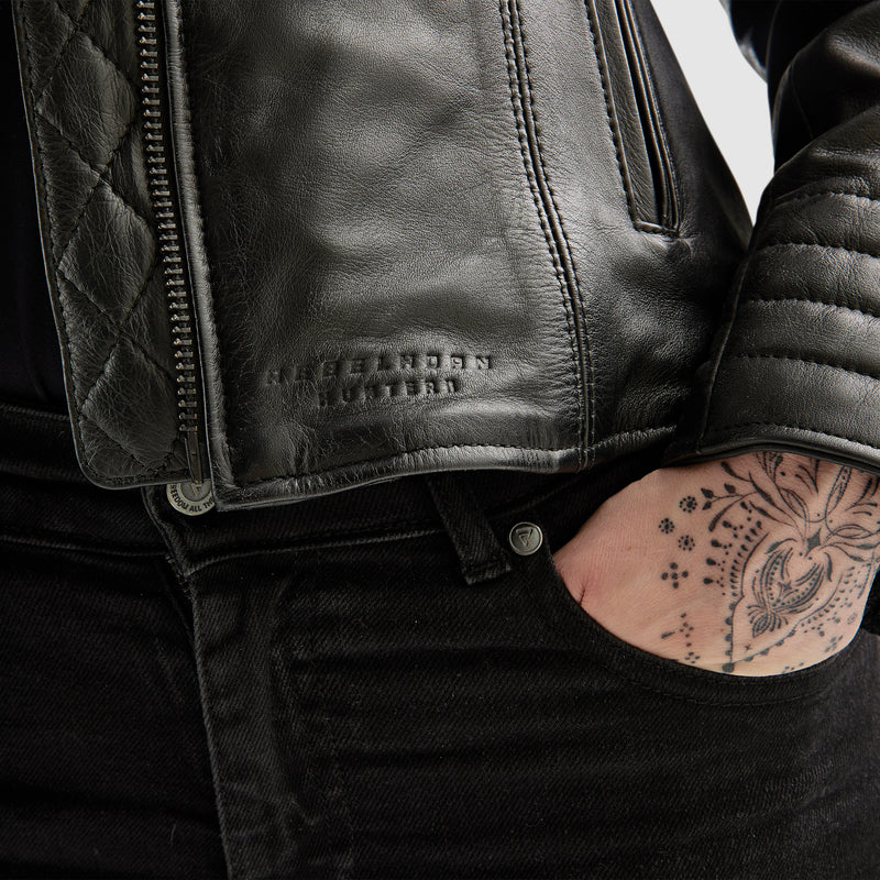 Rebelhorn Hunter 2 Ladies Leather Jacket Black FREE UK Delivery, FREE 365 Day Returns | Moto Central