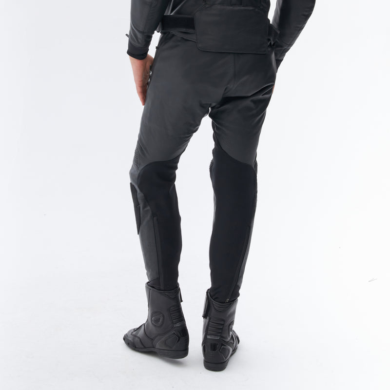 Rebelhorn Veloce Leather Trouser Black / White FREE UK Delivery, FREE 365 Day Returns | Moto Central
