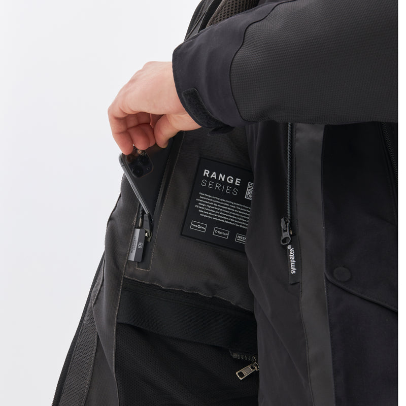 Rebelhorn Range Textile Jacket Black FREE UK Delivery, FREE 365 Day Returns | Moto Central