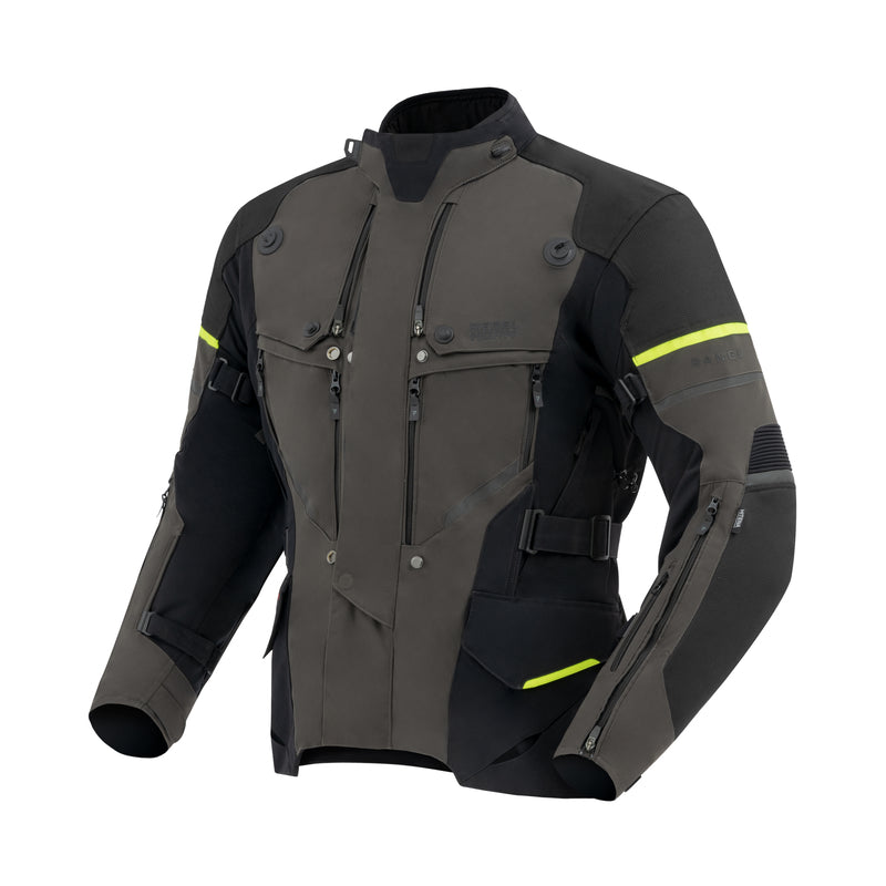 Rebelhorn Range Textile Jacket Anthracite / Black / Fluo Yellow FREE UK Delivery, FREE 365 Day Returns | Moto Central