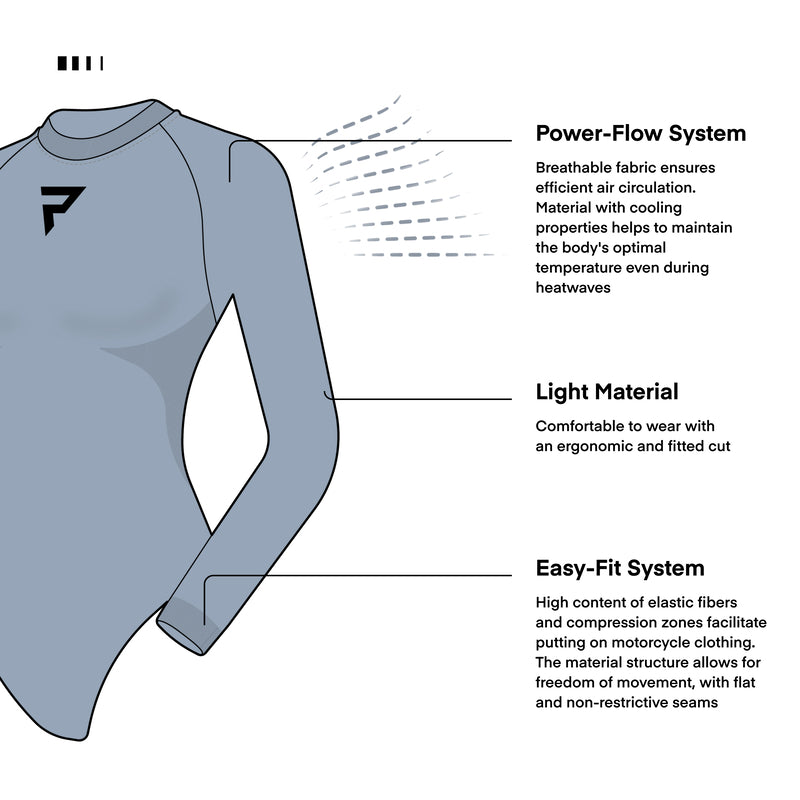 Rebelhorn Freeze 2 Ladies Thermoactive Underwear Black FREE UK Delivery, FREE 365 Day Returns | Moto Central