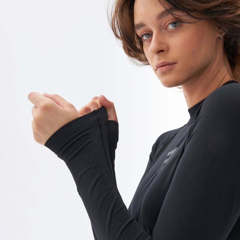 Rebelhorn Freeze 2 Ladies Thermoactive Long Sleeves T-Shirt Black FREE UK Delivery, FREE 365 Day Returns | Moto Central