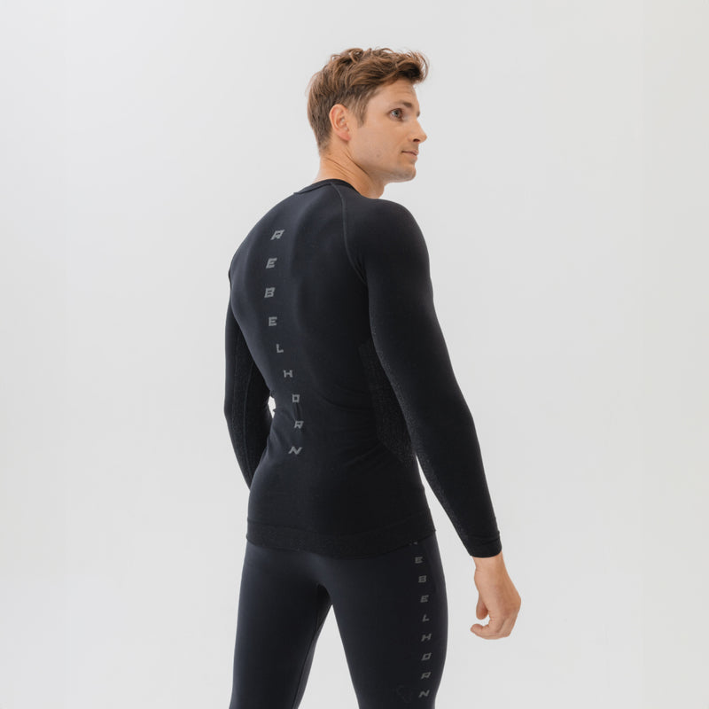 Rebelhorn Freeze 2 Thermoactive Long Sleeves T-Shirt Black FREE UK Delivery, FREE 365 Day Returns | Moto Central