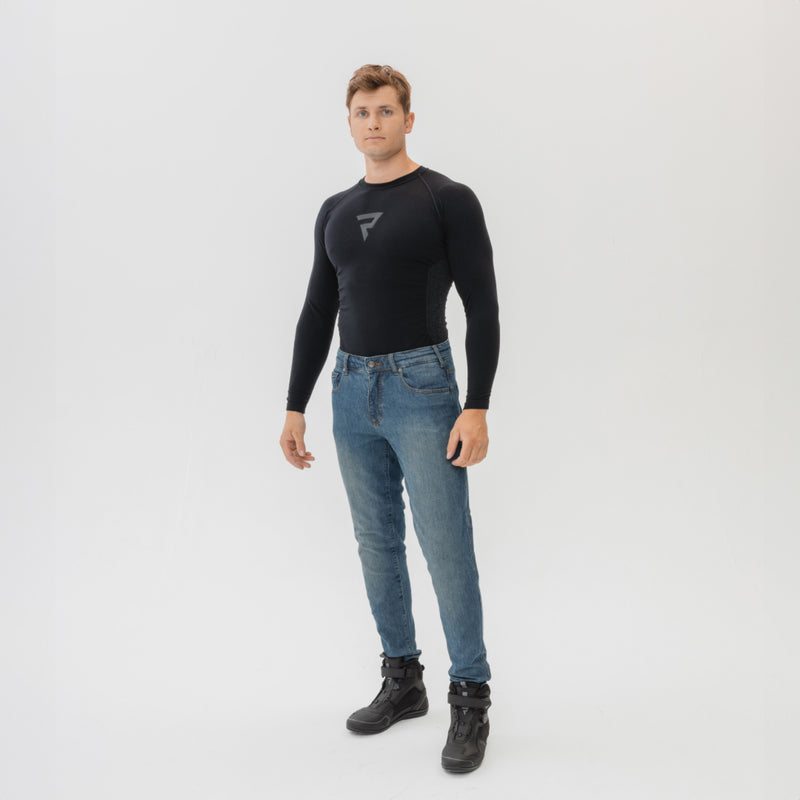 Rebelhorn Freeze 2 Thermoactive Long Sleeves T-Shirt Black FREE UK Delivery, FREE 365 Day Returns | Moto Central