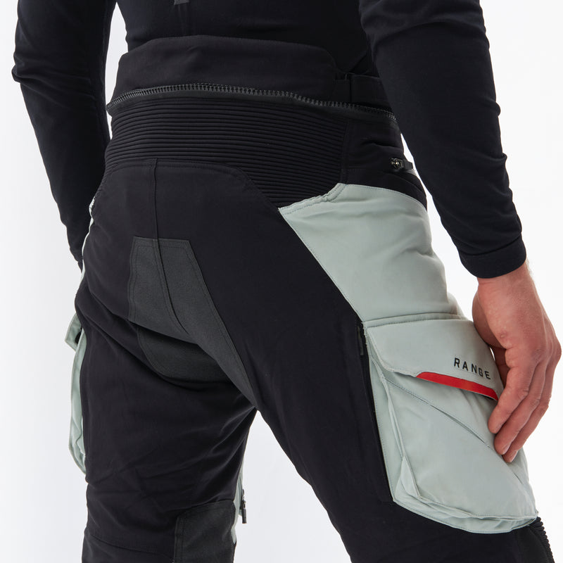 Rebelhorn Range Textile Trouser Grey / Black / Red FREE UK Delivery, FREE 365 Day Returns | Moto Central