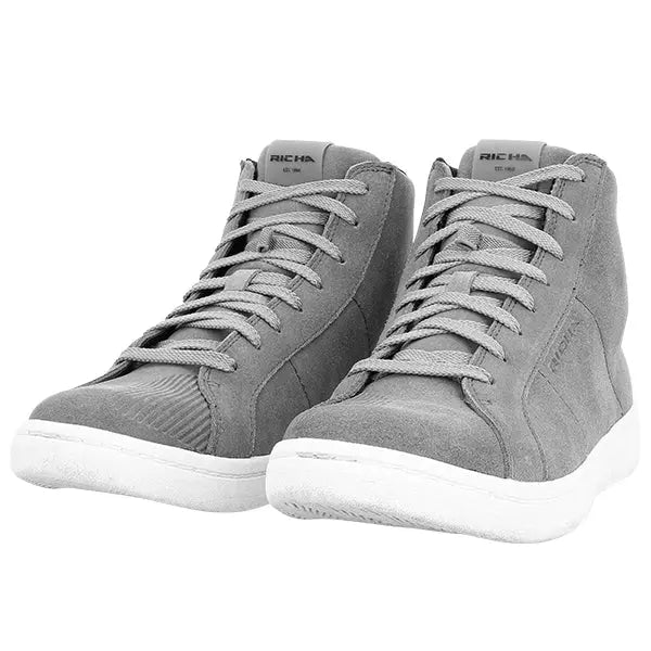 Richa Lewis Waterproof Sneakers Grey FREE UK Delivery, FREE 365 Day Returns | Moto Central