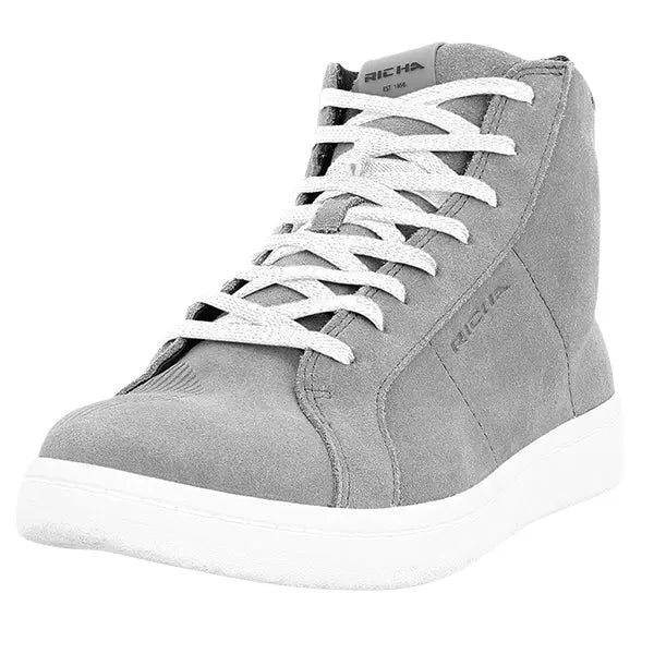 Richa Lewis Waterproof Sneakers Grey FREE UK Delivery, FREE 365 Day Returns | Moto Central