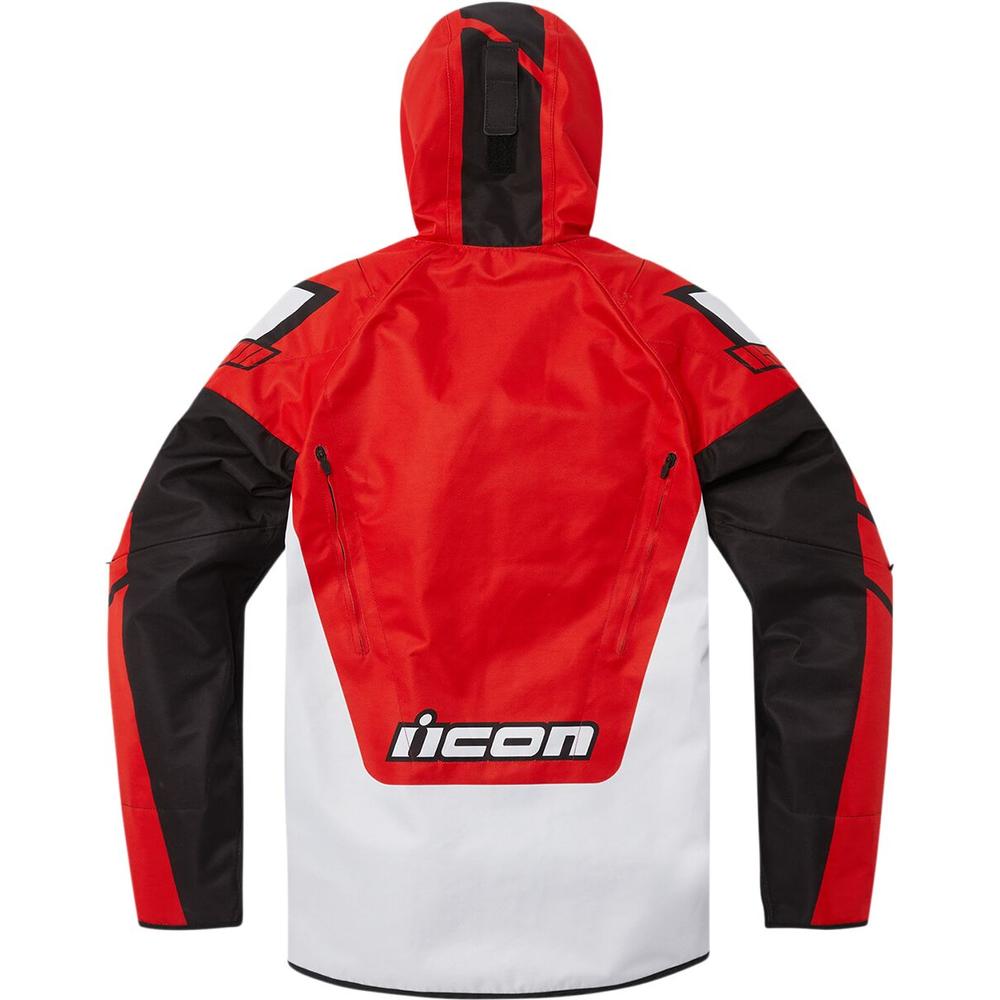 Icon Airform Retro Textile Jacket Red / White