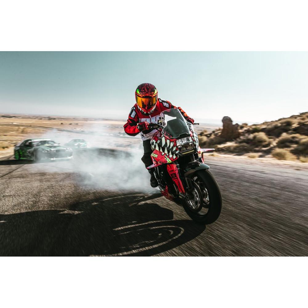 Icon Airform Retro Textile Jacket Red / White