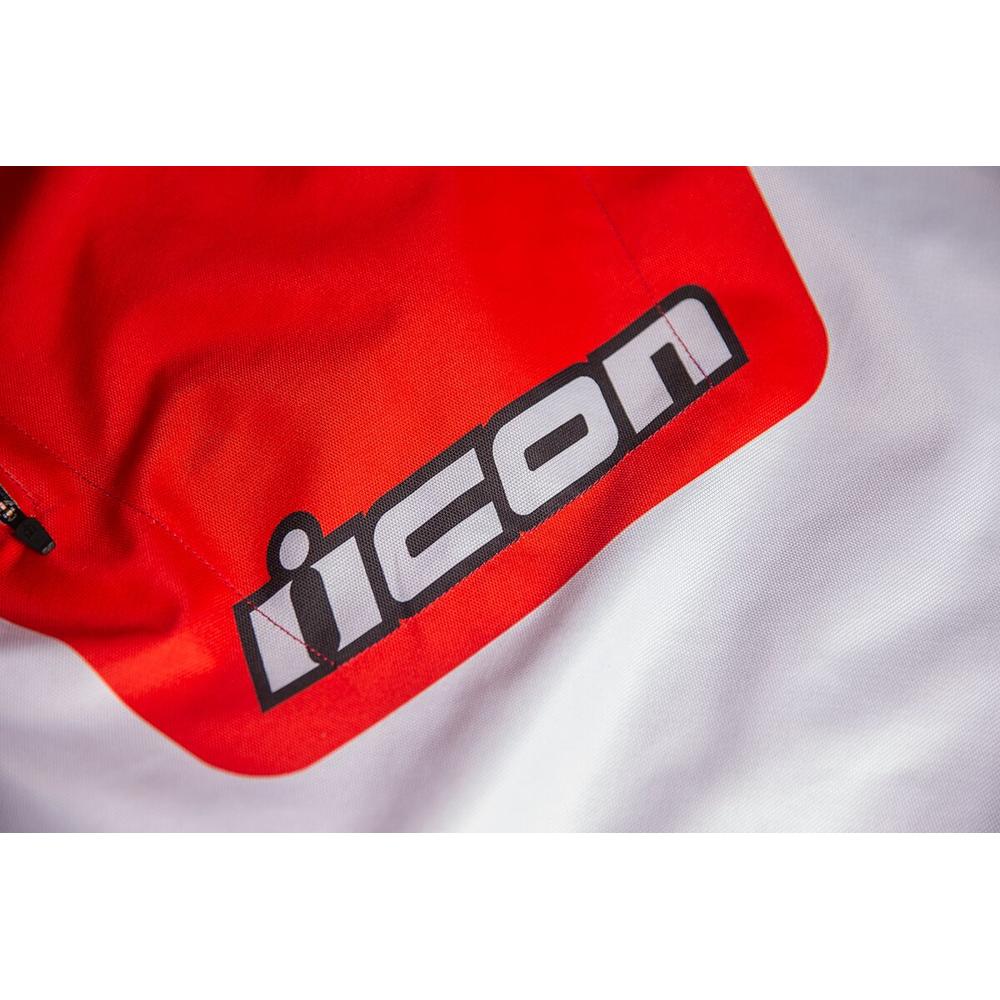 Icon Airform Retro Textile Jacket Red / White