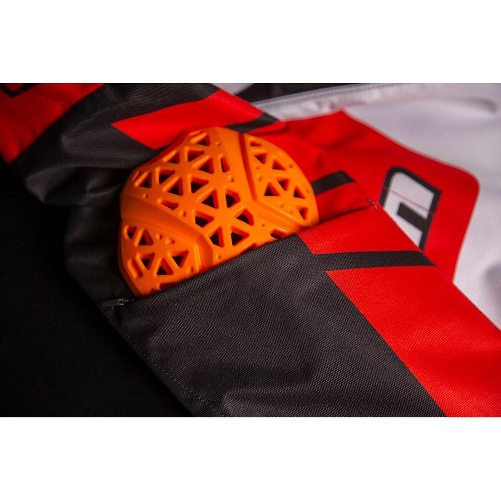 Icon Airform Retro Textile Jacket Red / White