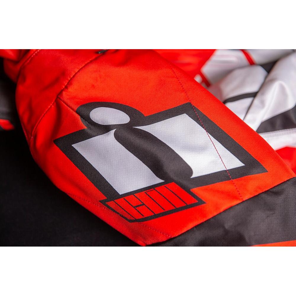 Icon Airform Retro Textile Jacket Red / White