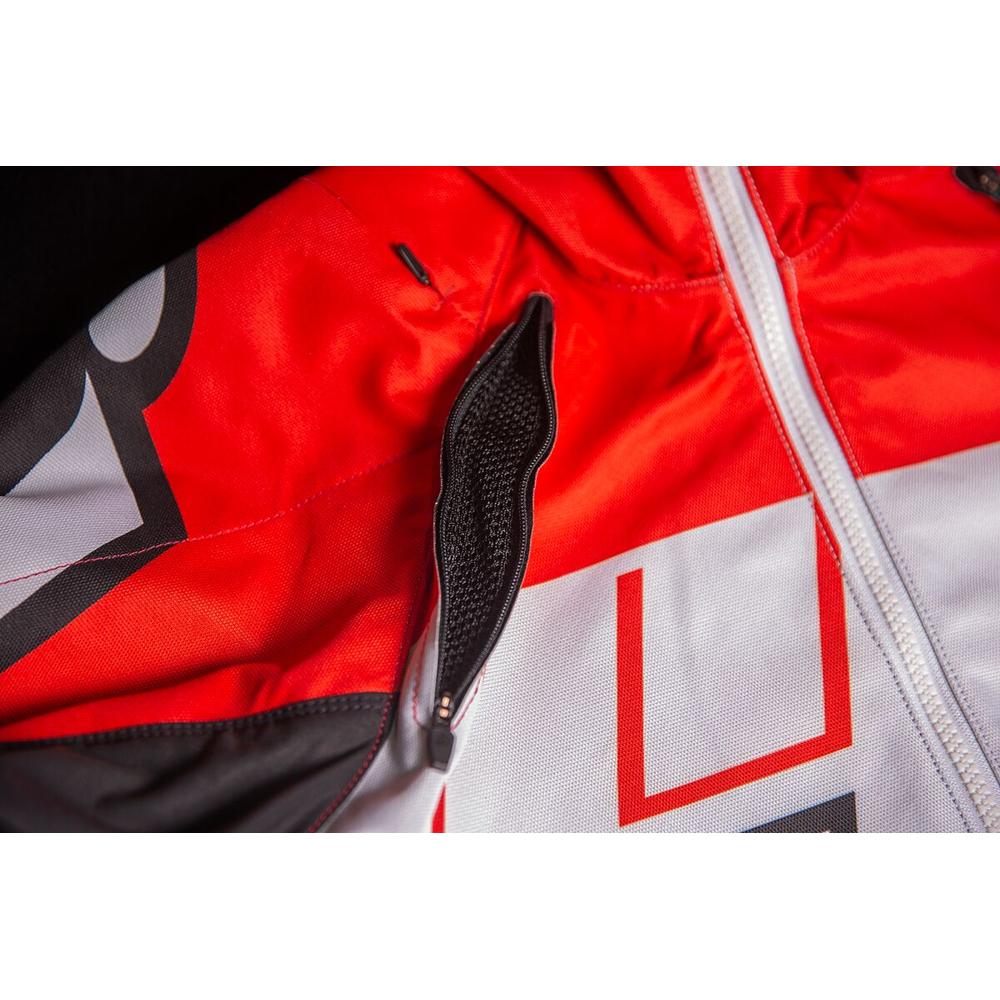Icon Airform Retro Textile Jacket Red / White