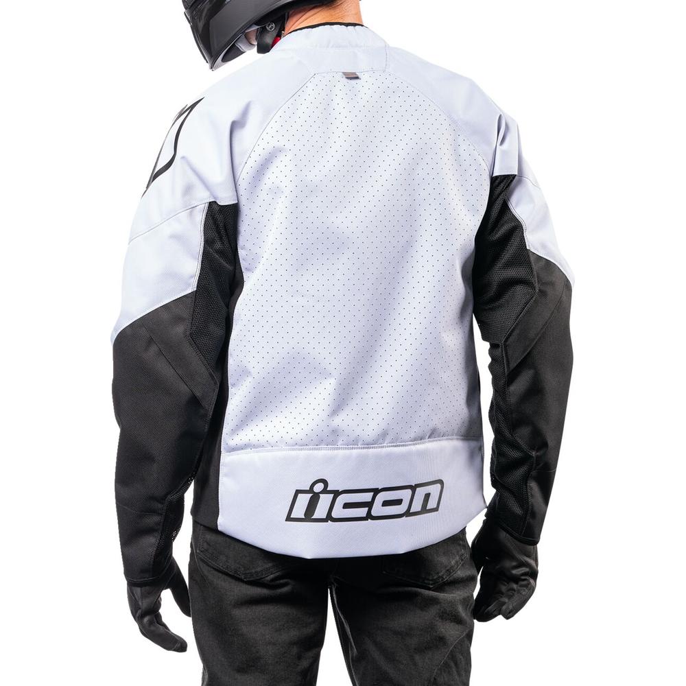 Icon Hooligan CE Textile Jacket White
