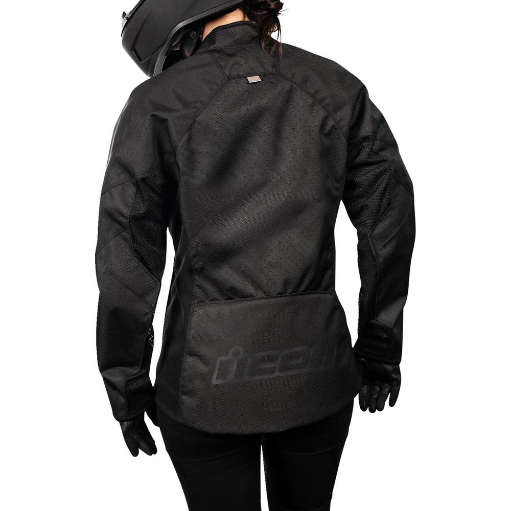 Icon Hooligan CE Ladies Textile Jacket Black