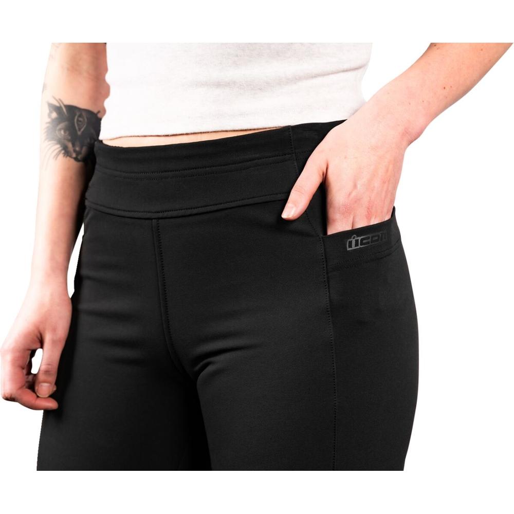 Icon Tuscadero Ladies Stretch Textile Trouser Black