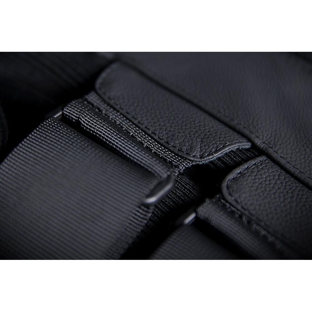 Icon Regulator D3O Stripped Leather Vest Black