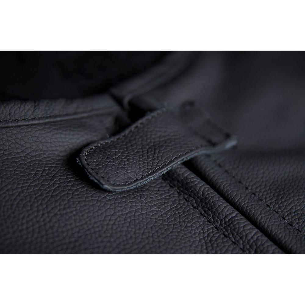 Icon Regulator D3O Stripped Leather Vest Black