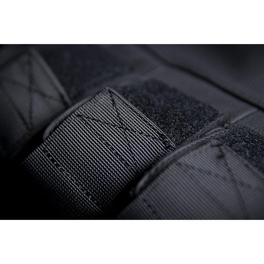 Icon Regulator D3O Stripped Leather Vest Black