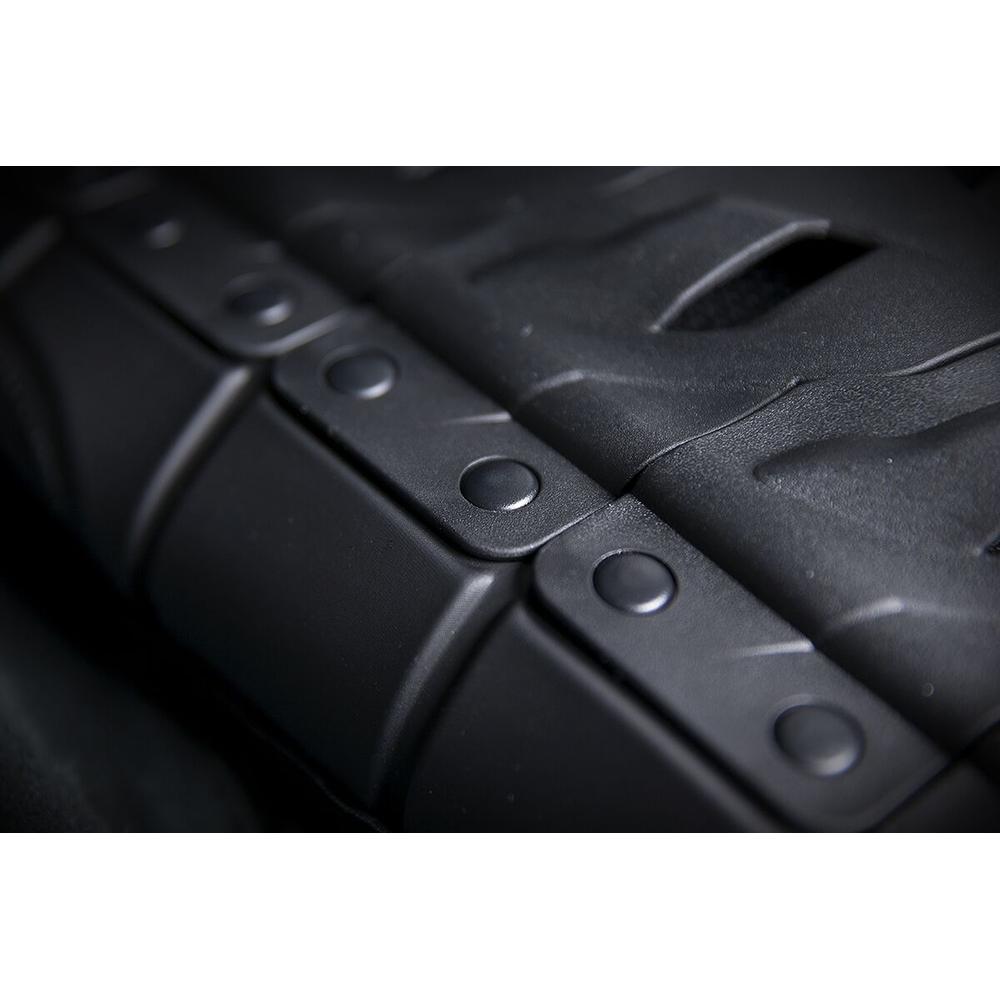 Icon Regulator D3O Stripped Leather Vest Black