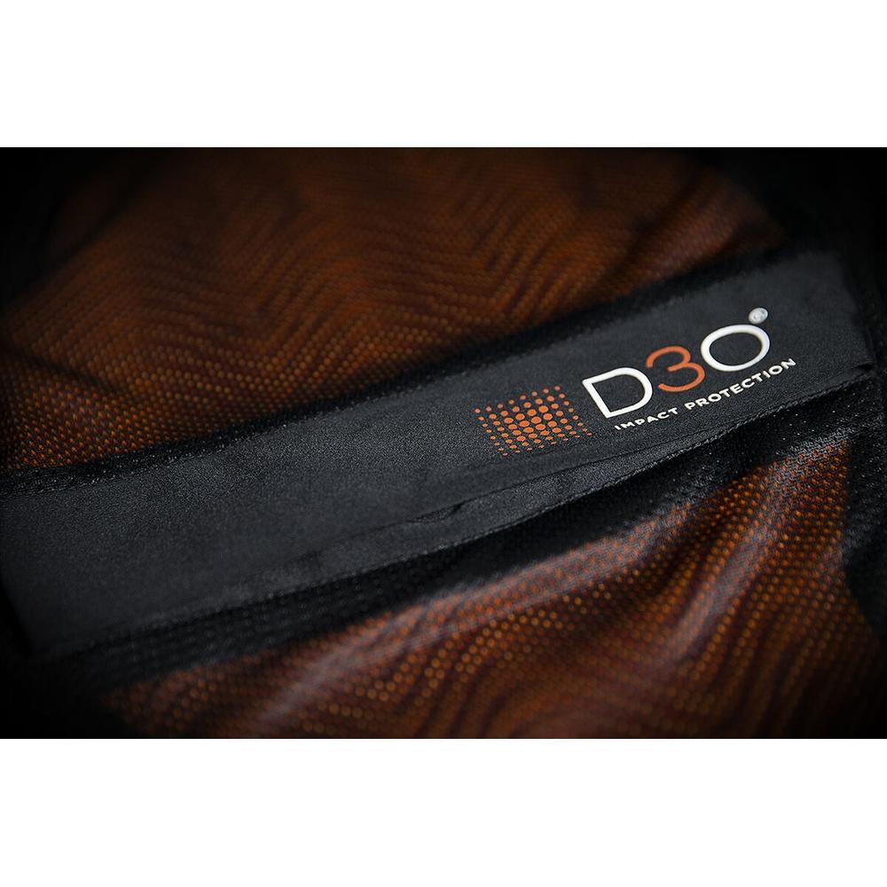 Icon Regulator D3O Stripped Leather Vest Black