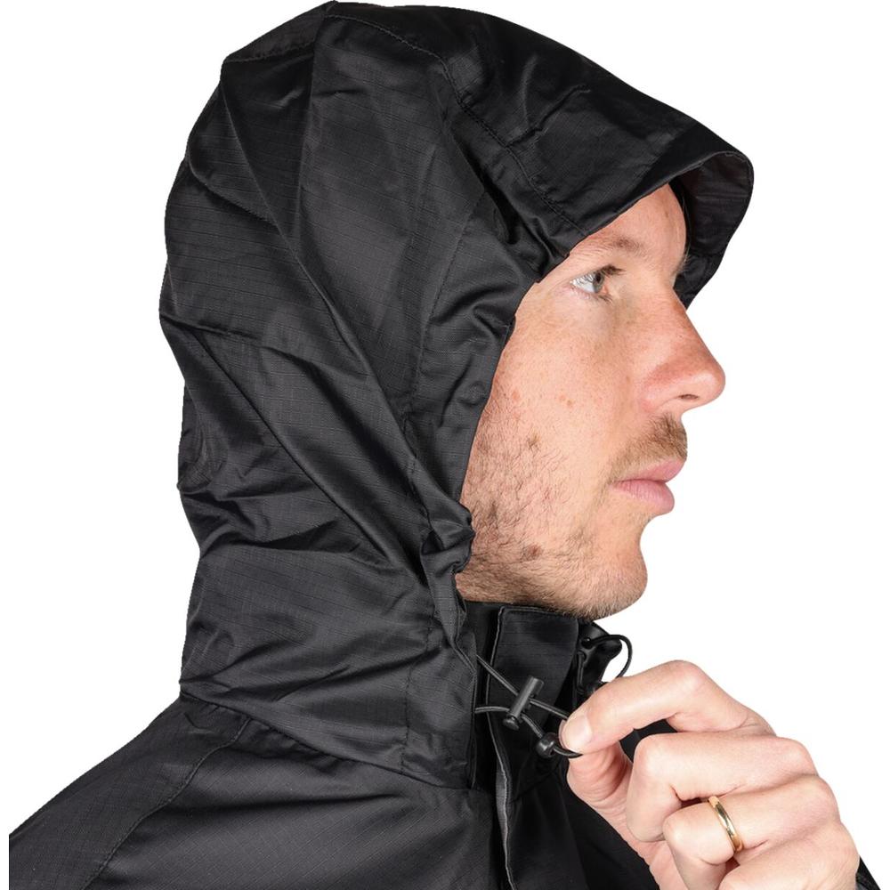 Thrashin Supply Company Mission Waterproof Rain Jacket Black