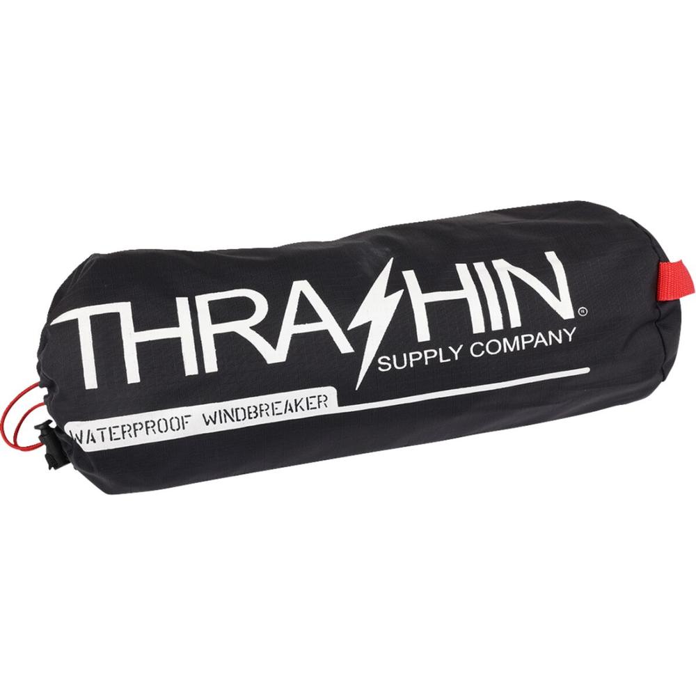 Thrashin Supply Company Mission Waterproof Rain Jacket Black