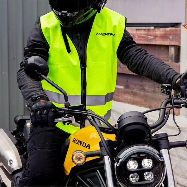 Riderr Hi Vis Vest FREE UK Delivery, FREE 365 Day Returns | Moto Central