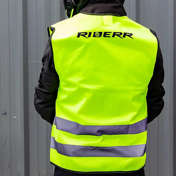 Riderr Hi Vis Vest FREE UK Delivery, FREE 365 Day Returns | Moto Central