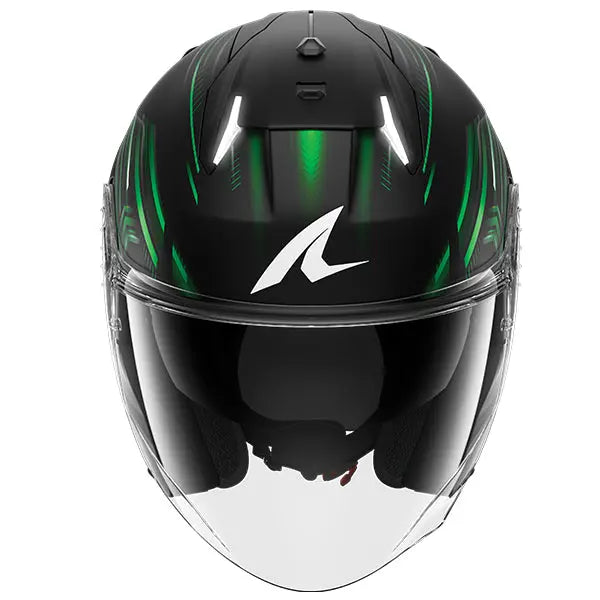 Shark Skwal i3 Jet Light-Blur Black / Green FREE UK Delivery, FREE 365 Day Returns | Moto Central