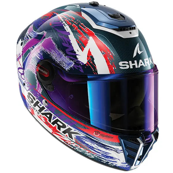 Shark Spartan RS Carbon Zarco Sign Black / White / Violet / Red FREE UK Delivery, FREE 365 Day Returns | Moto Central