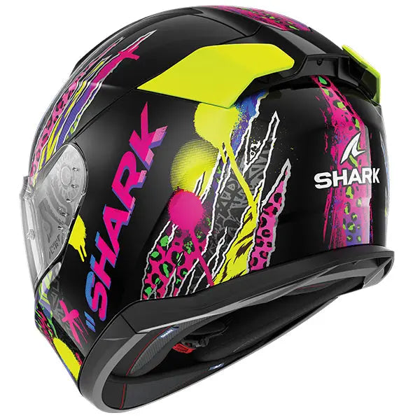 Shark D-Skwal 3 Fawn Black / Purple / Blue / Yellow FREE UK Delivery, FREE 365 Day Returns | Moto Central