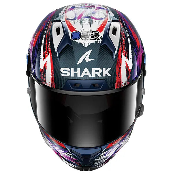 Shark Aeron-GP FIM Zarco Sign Black / Red / Violet FREE UK Delivery, FREE 365 Day Returns | Moto Central