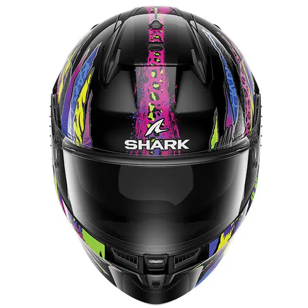 Shark D-Skwal 3 Fawn Black / Purple / Blue / Yellow FREE UK Delivery, FREE 365 Day Returns | Moto Central