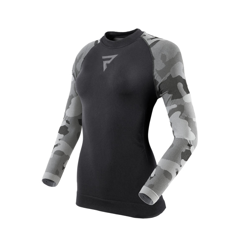 Rebelhorn Freeze 2 Ladies Thermoactive Long Sleeves T-Shirt Camo FREE UK Delivery, FREE 365 Day Returns | Moto Central