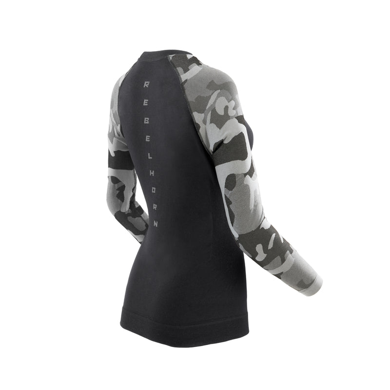 Rebelhorn Freeze 2 Ladies Thermoactive Long Sleeves T-Shirt Camo FREE UK Delivery, FREE 365 Day Returns | Moto Central