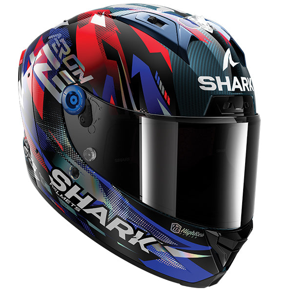 Shark Aeron Zarco GP De France Blue / Red / Black FREE UK Delivery, FREE 365 Day Returns | Moto Central