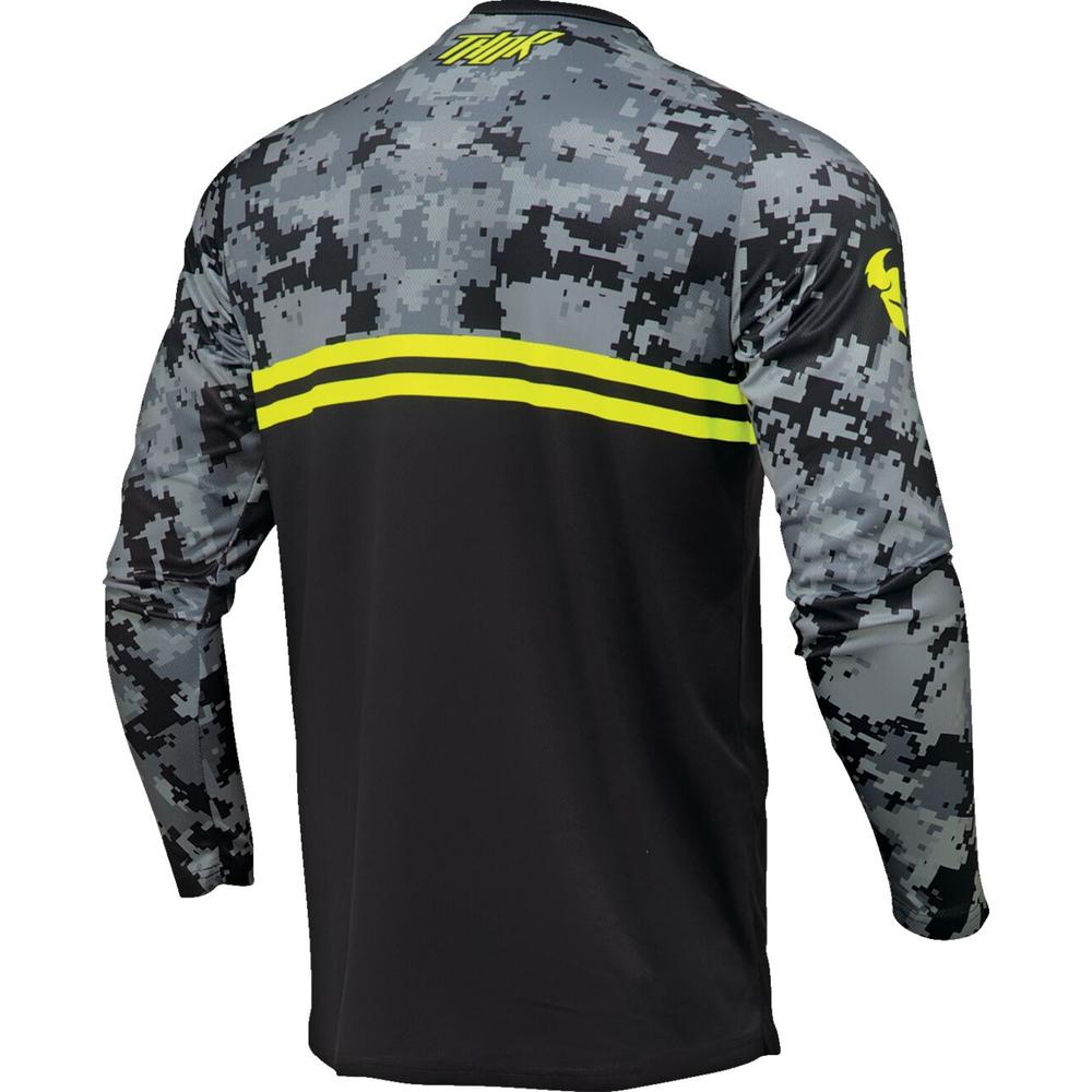 Thor Sector DIGI Youth Camo Jersey Black / Grey