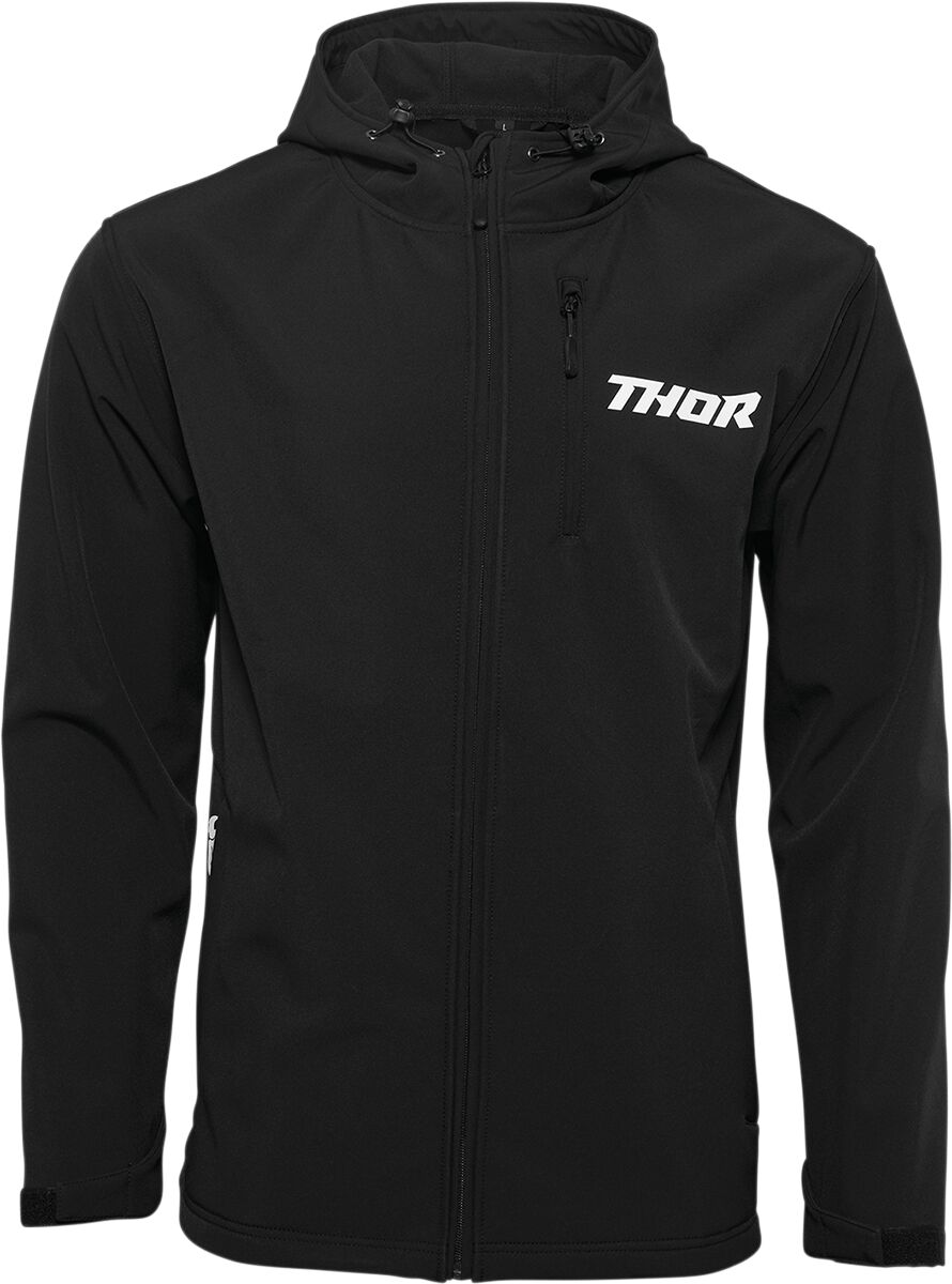 Thor Soft Shell Hooded Casual Jacket Black