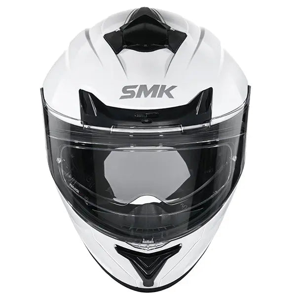SMK Typhoon Unicolour GL100 White FREE UK Delivery, FREE 365 Day Returns | Moto Central