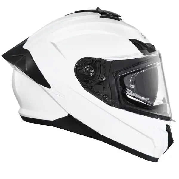 SMK Typhoon Unicolour GL100 White FREE UK Delivery, FREE 365 Day Returns | Moto Central