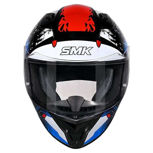SMK Stellar Sport Flare GL215 Black / Blue / Red FREE UK Delivery, FREE 365 Day Returns | Moto Central